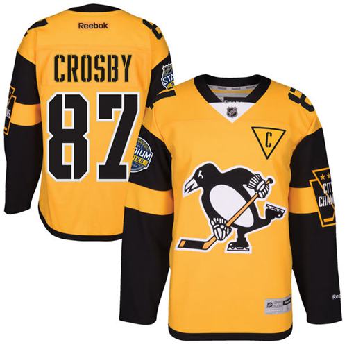Penguins #87 Sidney Crosby Gold Stadium Series Stitched Youth NHL Jersey